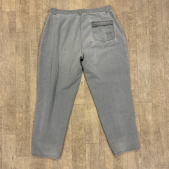 Vintage Mountain Unit Gitano Pants Mens 38 Grey Polyester Hipster Hiking - Picture 6 of 6